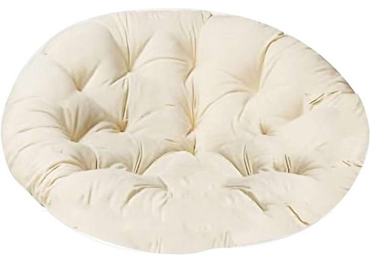 Rond Zitkussen - Draaikussen Tuinkussen - Comfortabel Zitten - Waterdichte Zeilstof - 140 cm - Beige
