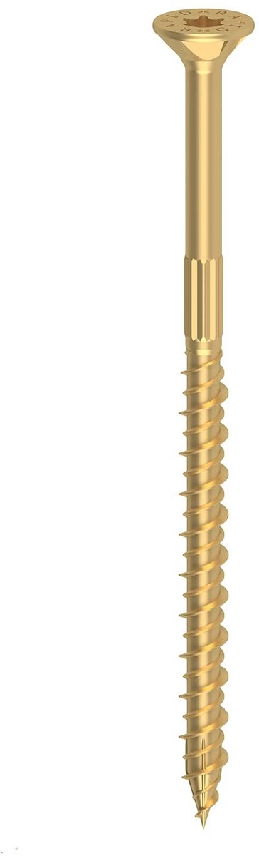 Houtschroeven Torx 5 x 80 mm - Geel Gegalvaniseerd - 200 Stuks
