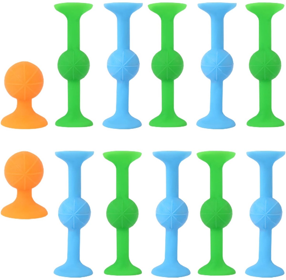Set van 12 Zuignap Pijlen - Silicone Dart Spel