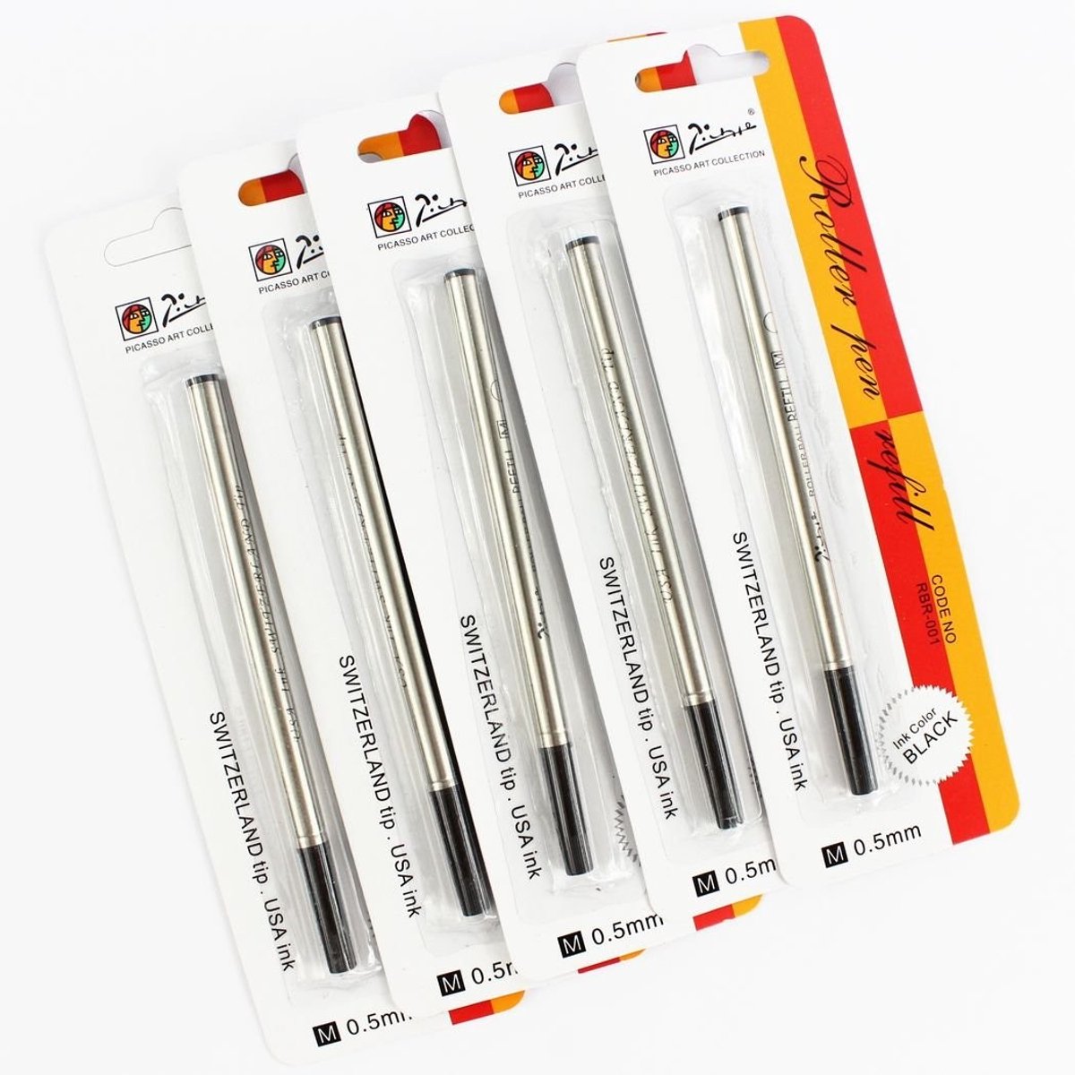 Vulpotlood navullingen - 5 stuks - Zwart inkt
