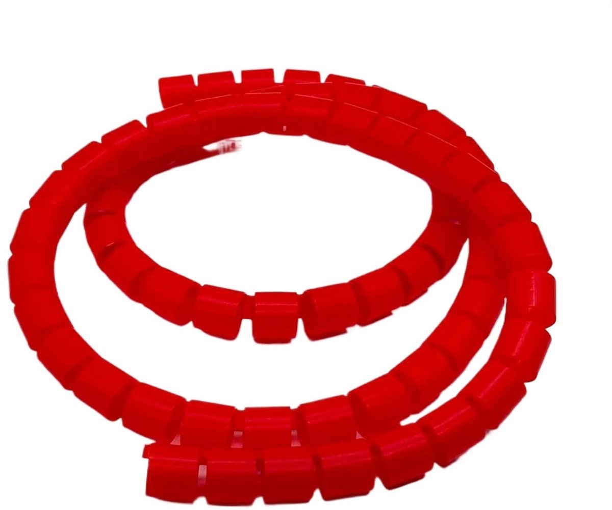 Kabel Draad Protector Spiraal Wrap Organizer - Rood - ID20mm