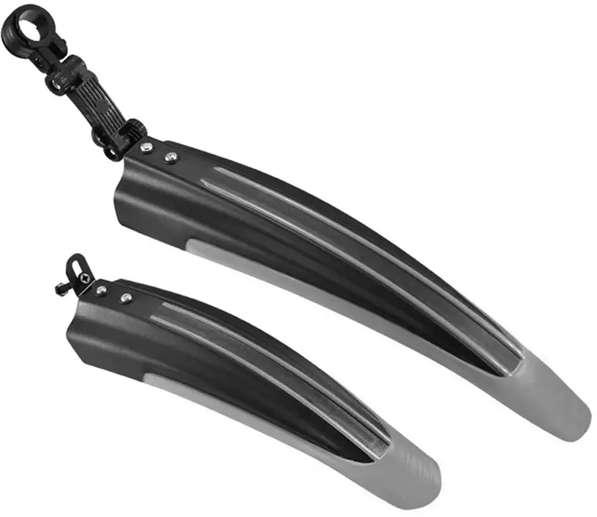 Spatborden voor mountainbikes - Set van 2 - Zwart