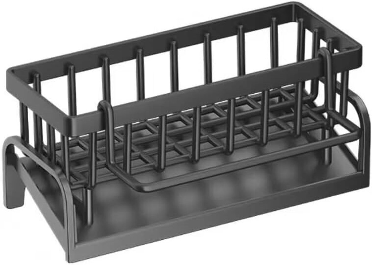 Keuken- en Badkamer Organizer voor RVS Spoelbak met Zelfafvoerende Tray en Handdoekhouder