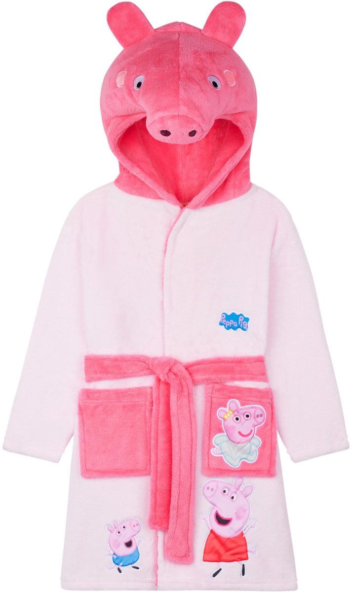 Kinderen Badjas - Fleece - Roze - Peppa Pig