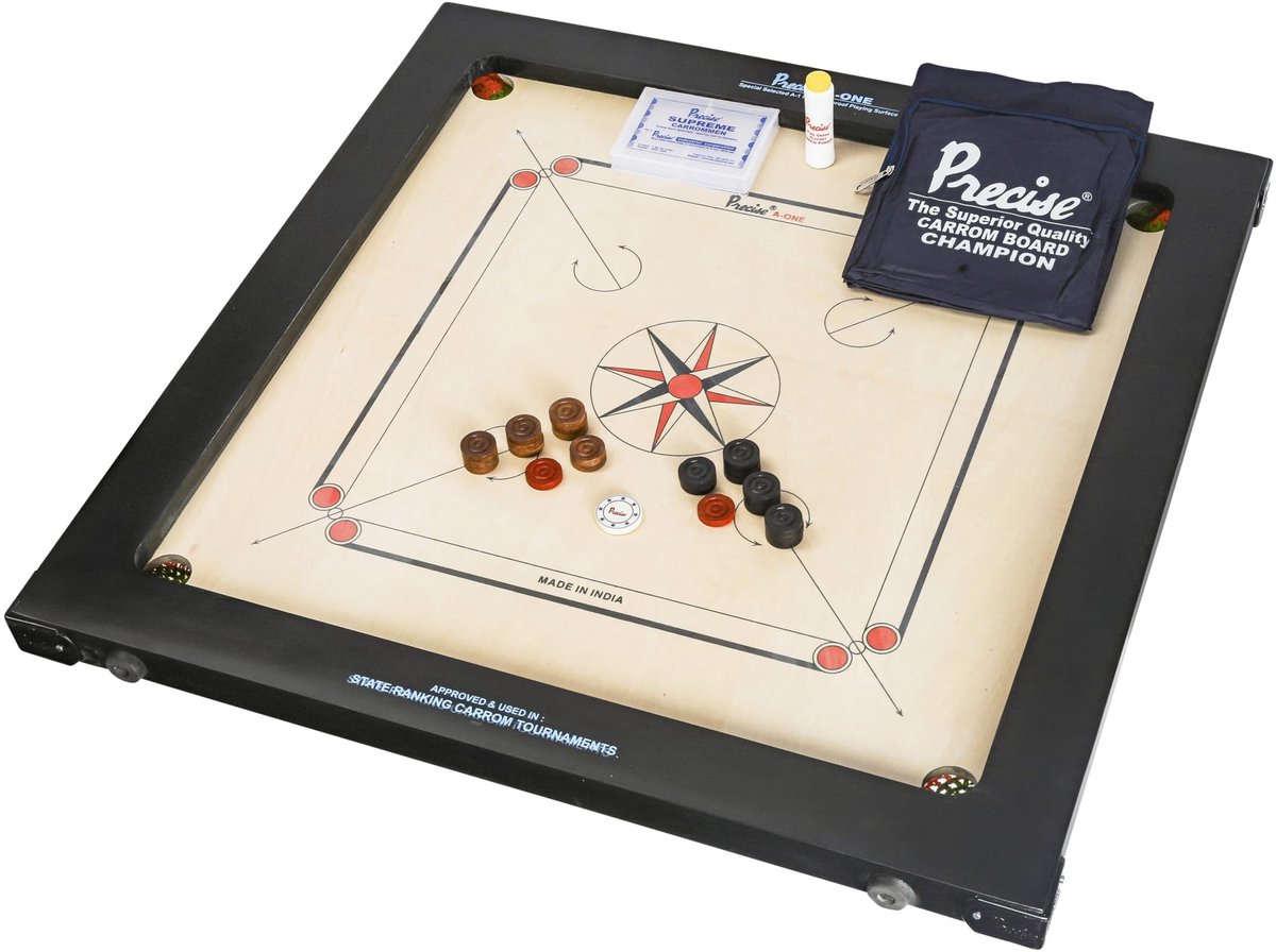Carrom Bord - Professioneel - 12 mm - Groen
