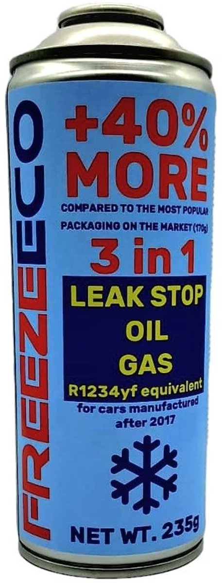 R1234yf Gasvervanger + Olie + Sealant 3-in-1 - 235g