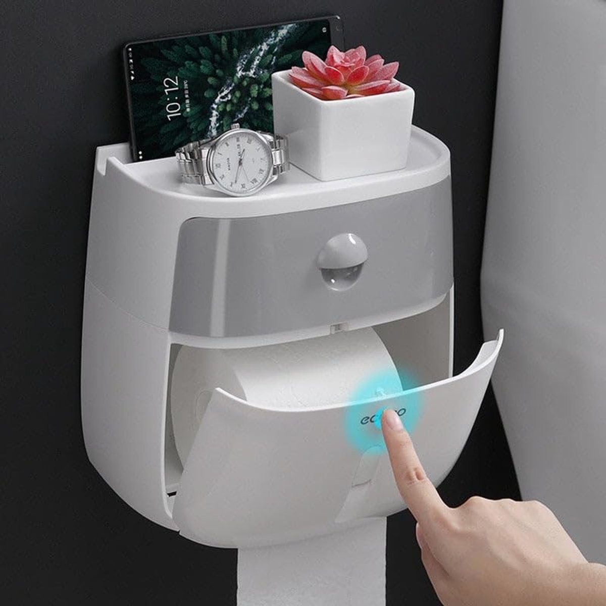 Wandbeugel Toiletpapierhouder - Waterdicht - Blauw