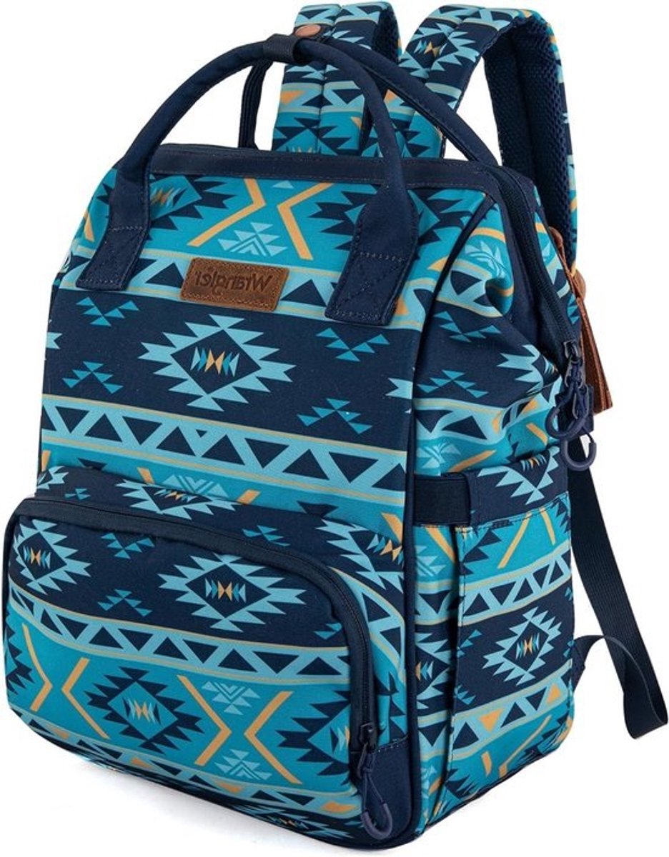 Luiertas Rugzak - Baby Organizer Tas - Baby Verzorging - Met Kinderwagenriem - 42 x 29 x 15 cm - Blauw