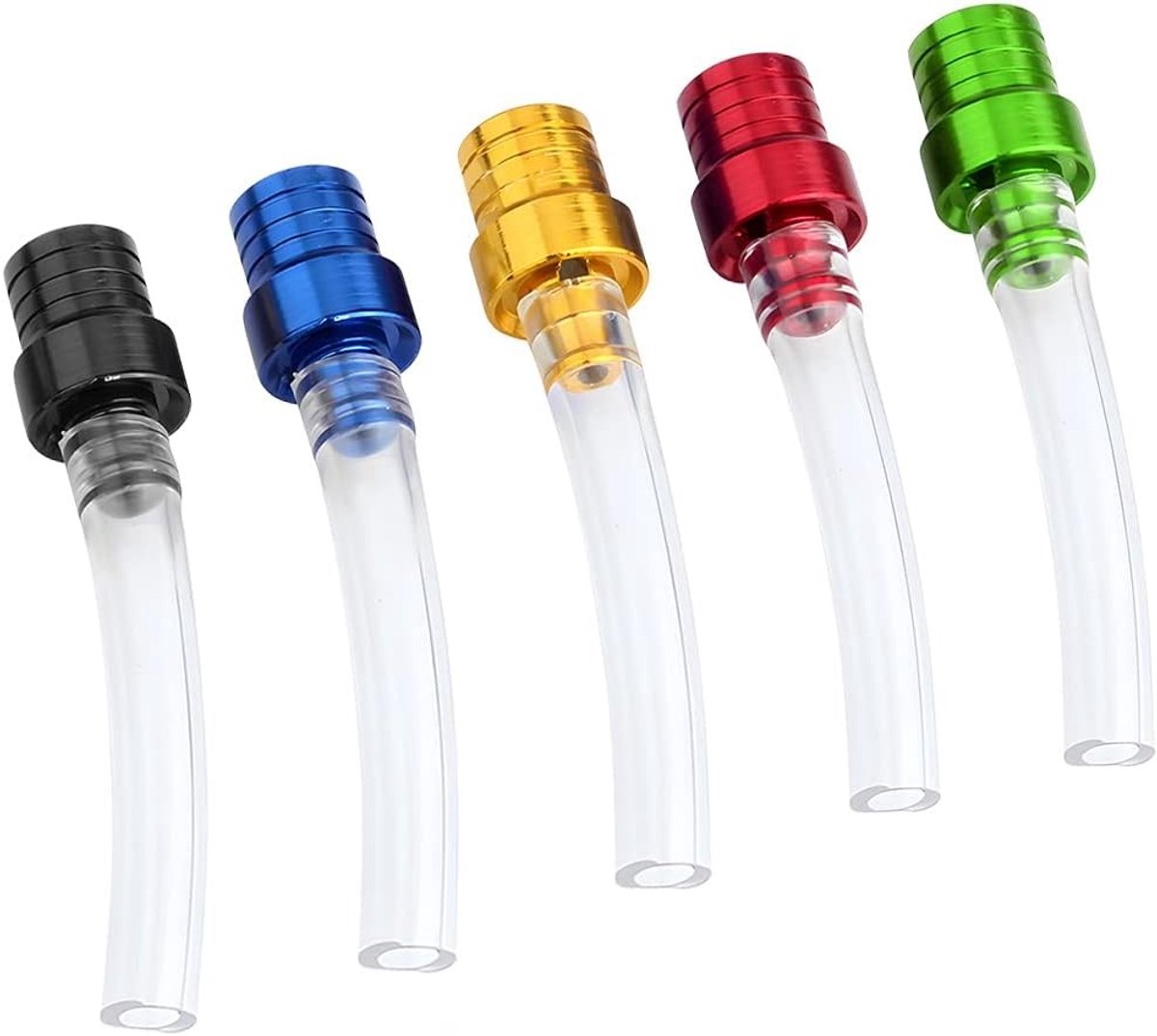 5-delige set Snorkel Brandstofdoppen met Ventilatieventiel voor Motorfiets - Brandstoftank, Slang en Uitlaatventiel Accessoires