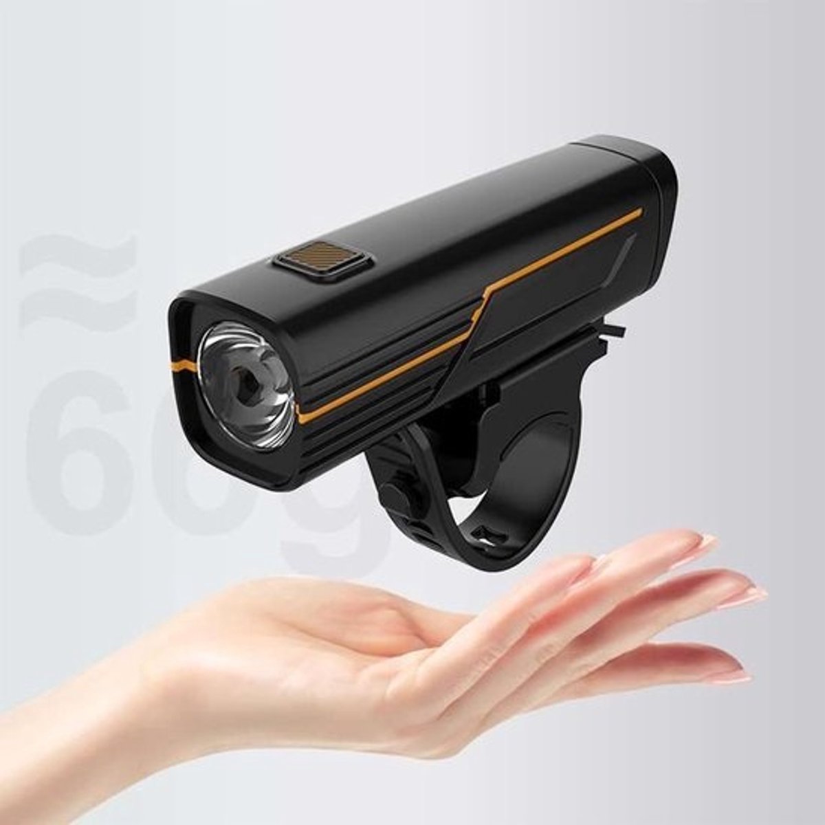 Fiets Koplamp - Fietslicht Voorlamp - Veilig Fietsen - Intelligente Licht Sensing - 105 mm - Zwart