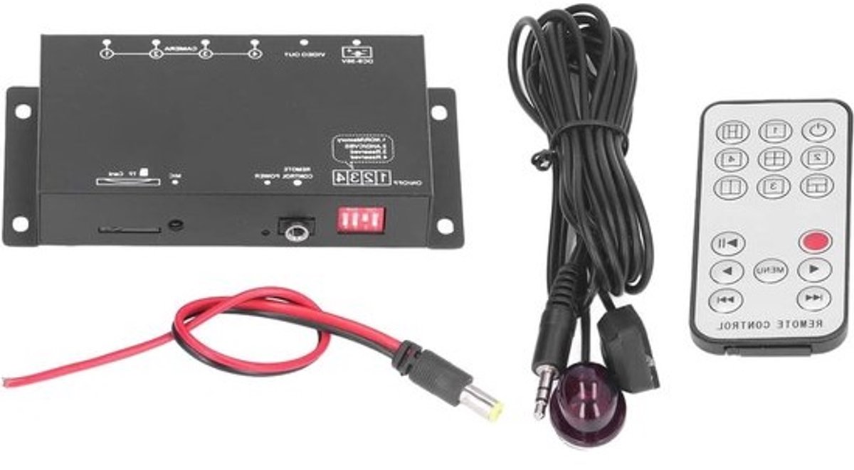 Mini DVR Recorder - Auto Recorder Video Opname - Voertuig Bewaking - 4 Kanaals Input