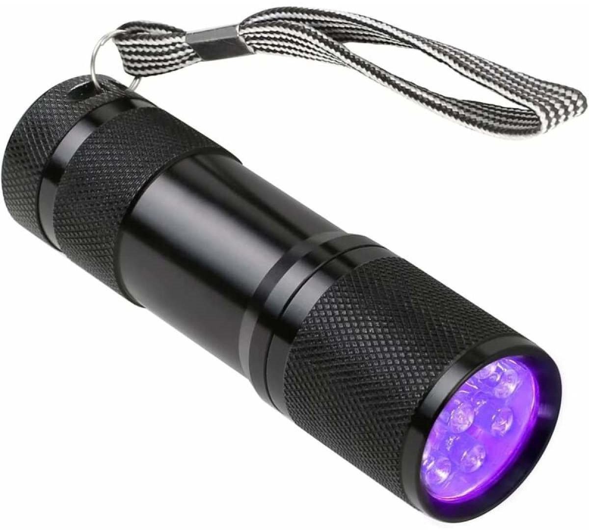 carmdering - UV Zaklamp LED 395nm – Blacklight Detectielamp voor Urinevlekken, Echtheidscontrole en UV Markeringen – Aluminium Zaklamp voor Huisdieren en Thuisgebruik