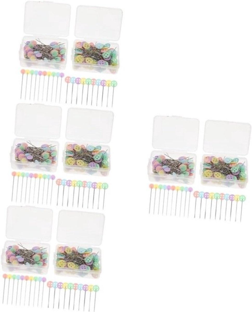 Naaispelden Set - Stoffen Spelden - Kleding Maken - Platte Kop Ontwerp - 4.5X1.1cm - Diverse Kleuren