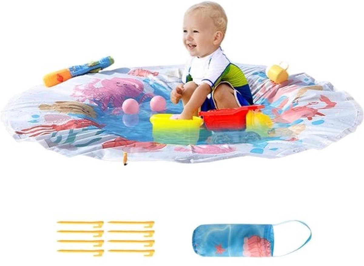 Baby Zwembad - Strandmat Kinderbad - Buiten Spelen - Lekvrije Basis - 140x140 cm - Niet gespecificeerd