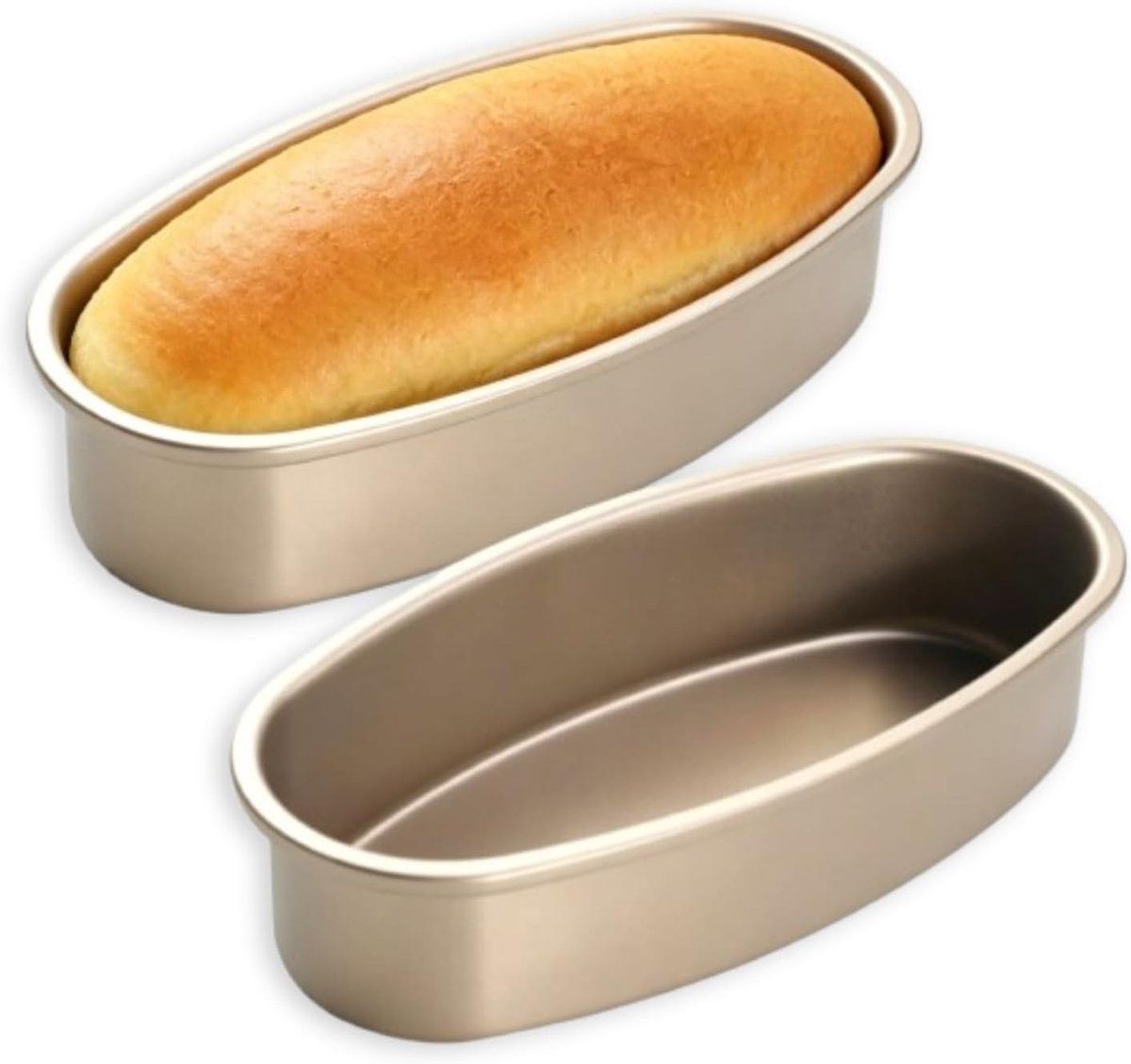 Ovale kaastaartvormen van koolstofstaal - 2 stuks, ideale bakvormen voor taarten, desserts en gebak