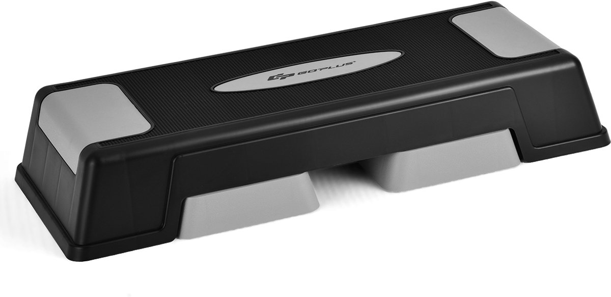 SureDeal® - Aerobic step - Stepper Hoogte Verstelbaar - Oefening Platform - Anti Slip Doppen - 70,5x75,5x28,5 cm - Naturel