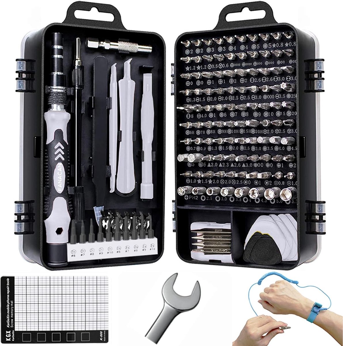 140-in-1 Precisie Schroevendraaierset voor DIY Elektronische Reparatie - Mini Gereedschap voor Computer, Laptop, iPhone en MacBook Reparaties