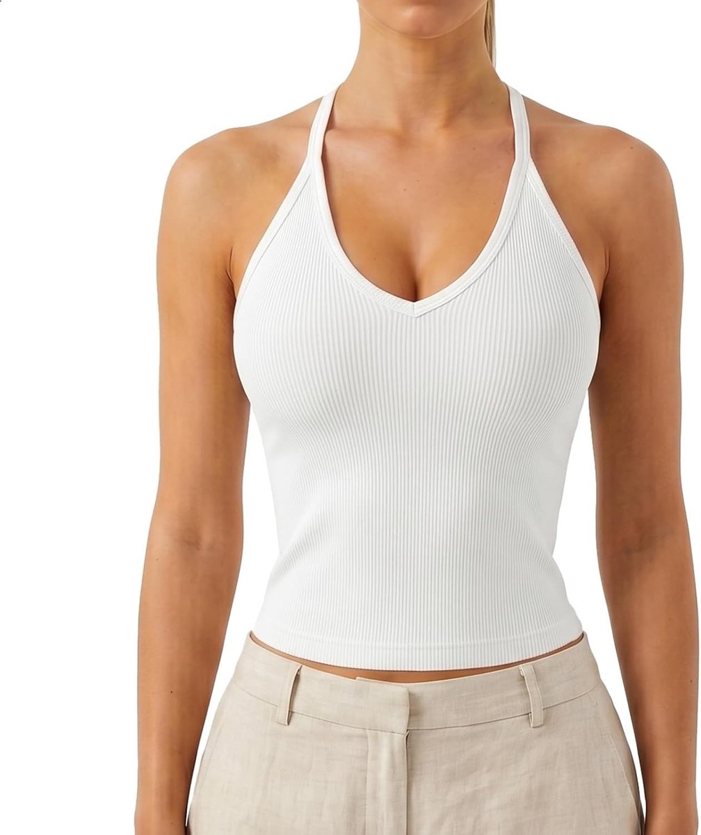 Stijlvolle tanktop met dunne schouderbanden, ideaal voor warme dagen en casual outfits