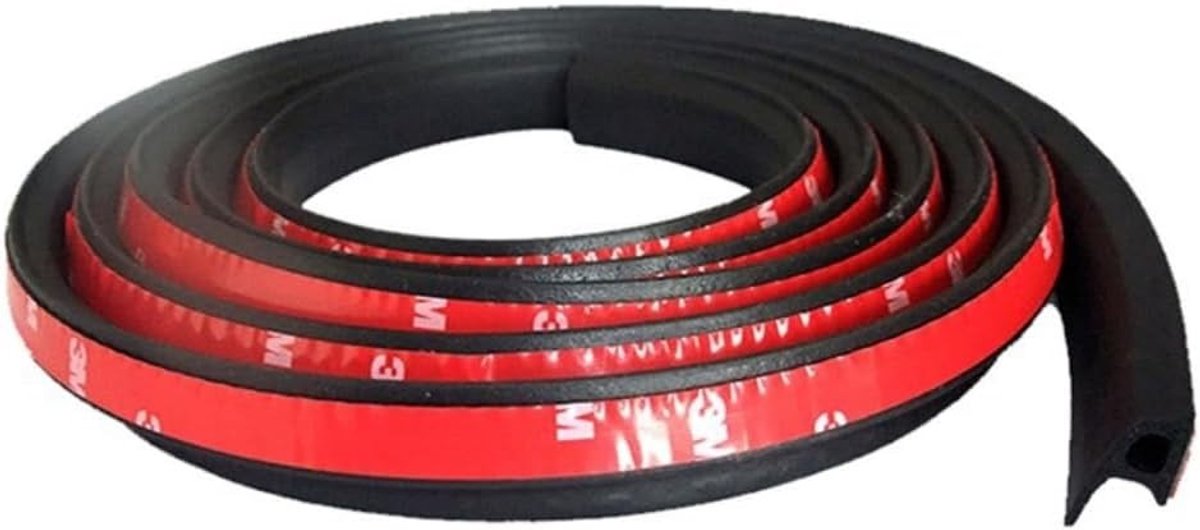 EPDM Deurrubber voor Auto's - 10 Meter Lang, 20mm x 10mm P-Vormig, Geluidsisolatie en Waterdicht