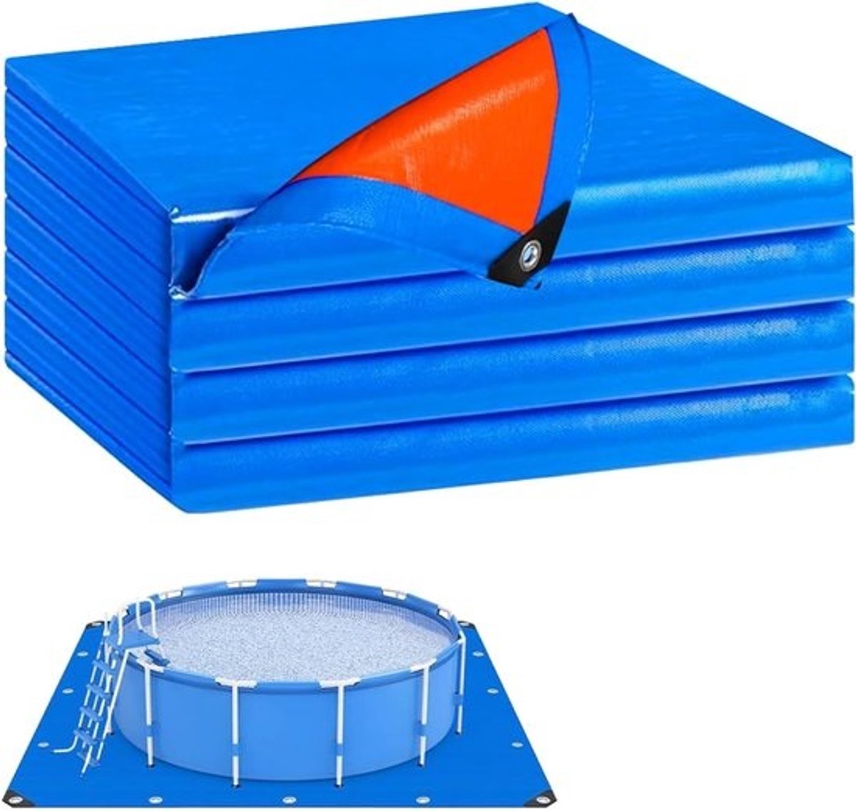 Zwembadbekleding - Bodemmat - Zwembad Beschermen - Anti-perforatie - 200 x 300 cm - Grijs
