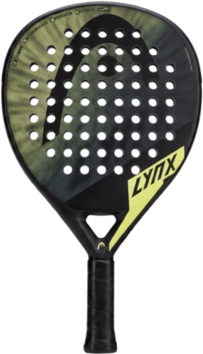Head - Lynx 2025 Padel Racket - Zwart/Geel - Controle & Power - Padelracket voor Gevorderde & Beginnende Spelers