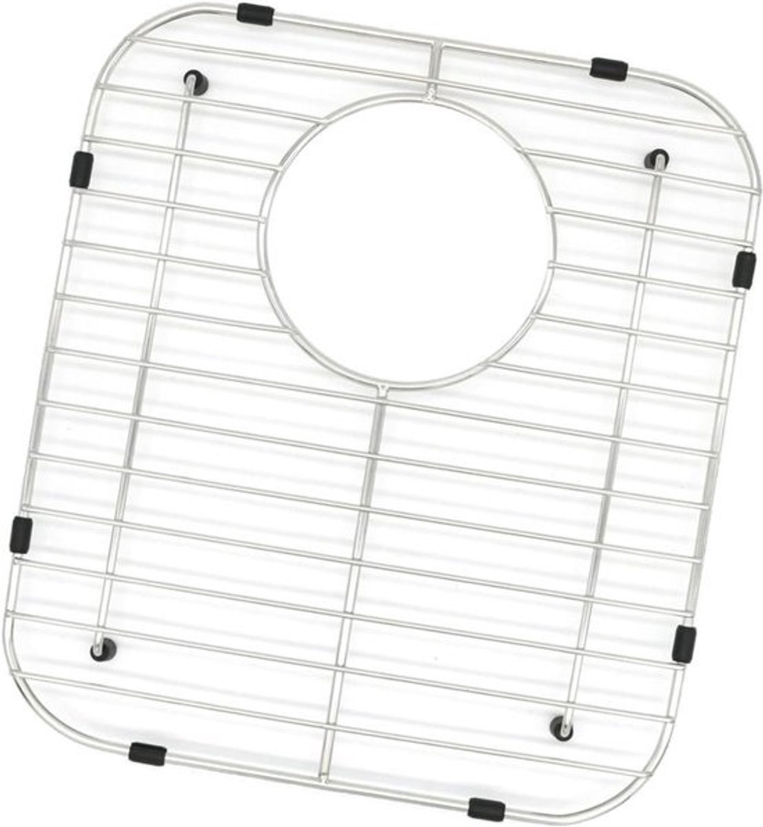 Gootsteenrooster - Afvoerrek Keuken - Keuken Organiseren - Roestvrij Staal - 30x33.5cm - Zilver