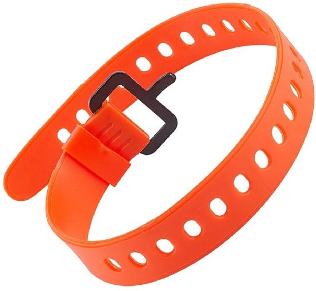 Spanbanden met Gesp - Rubberen Bevestigingsriemen - Bagage Vastzetten - Snelle Gespbevestiging - 48 cm Lengte - Oranje