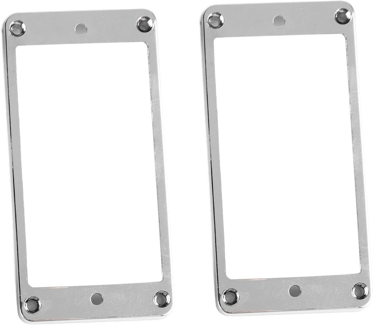 Set van 2 metalen humbucker pickup montage ringen voor gitaar, flat bottom, voor brug en hals pickups