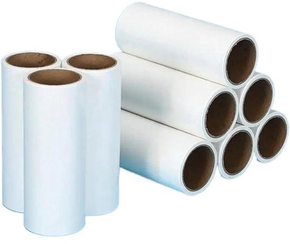 Pluisroller Set - Kledingroller Lintroller - Haar Verwijderen - Herbruikbaar Navulbaar Ontwerp - 15 Stuks - Wit