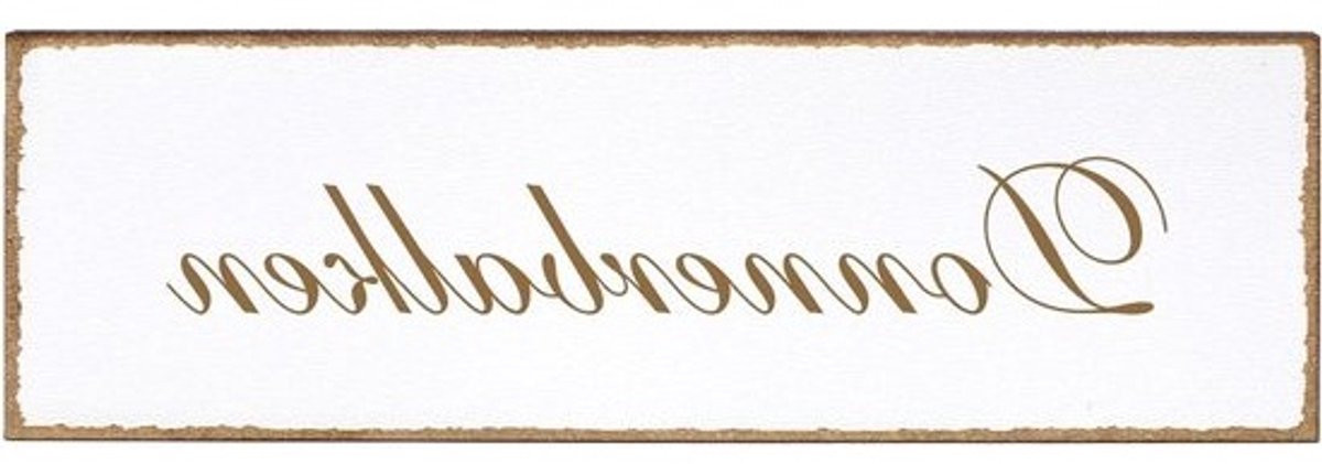 Decoratief Deurbordje - Naambordje Woning - Deur Decoratie - Zelfklevende Montagetype - 150x50mm - Donderbalk