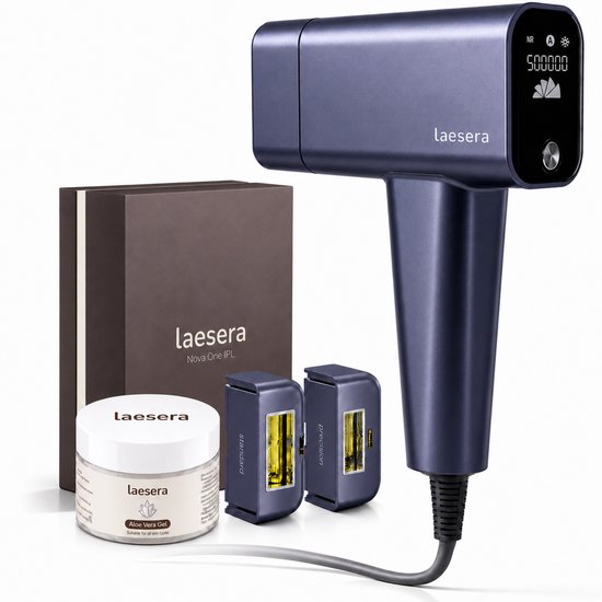 Laesera Nova One IPL – Complete Ontharingsset – Precision Flitskop – Aloë Vera Gel