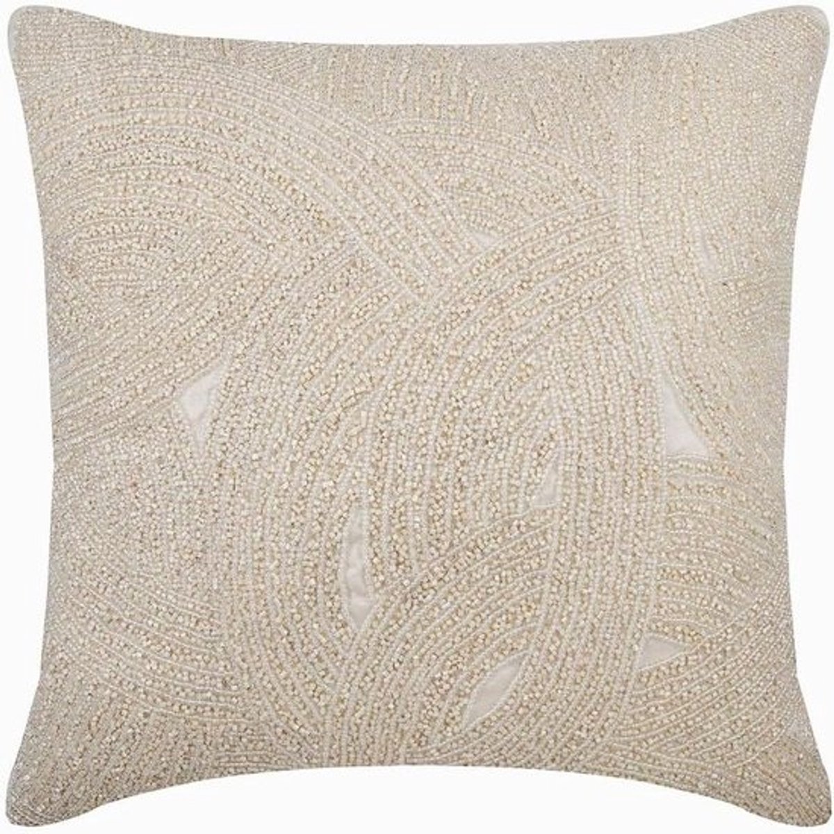 Decoratieve Sierkussens - Kussenhoezen Set - Woonkamer Decoratie - 100% Handgemaakt - 40x40 cm - Ivoor