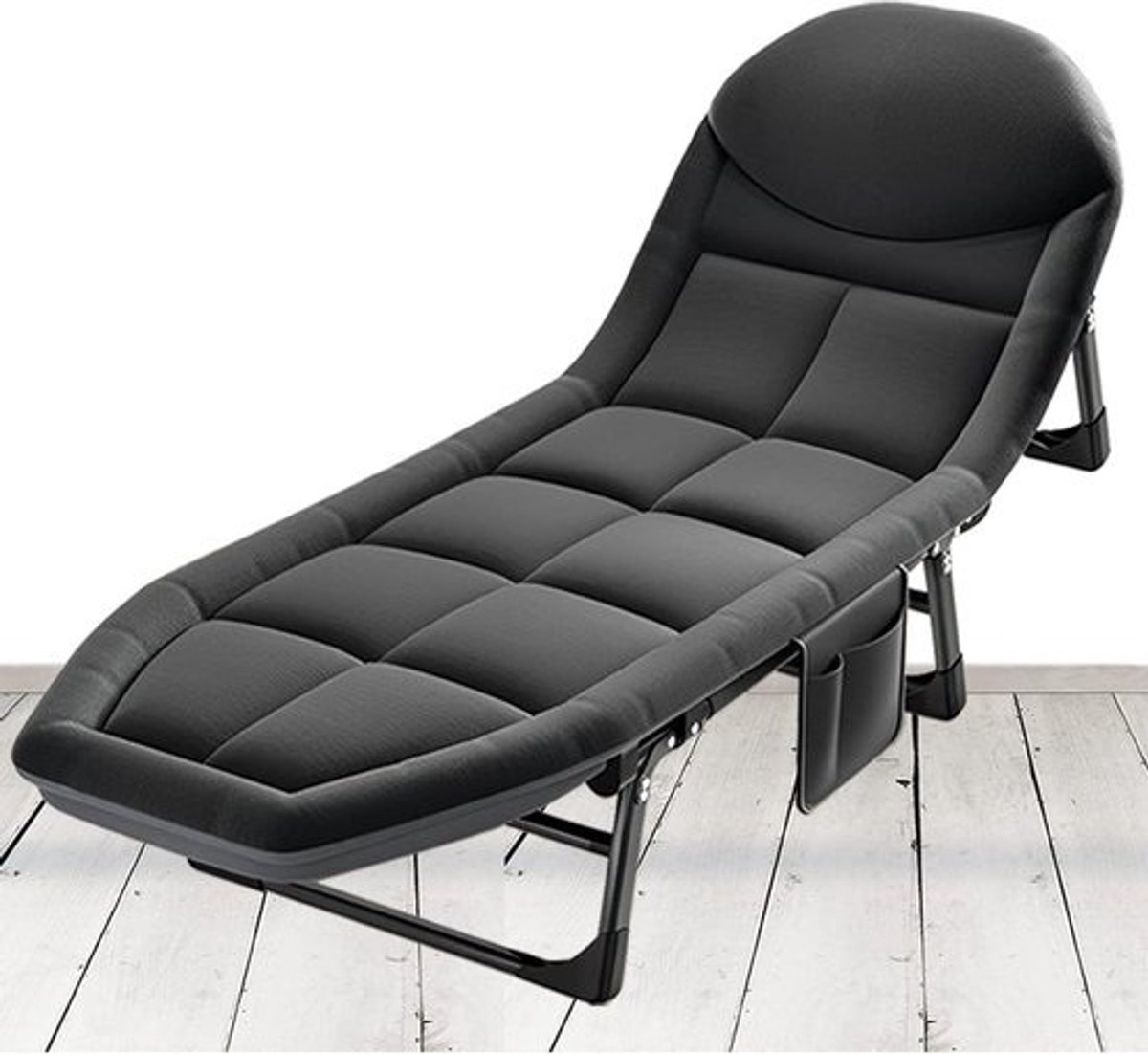 Campingbedje Opvouwbaar - Loungestoel Kampeerbed - Buiten Ontspannen - Verstelbare Ligposities - 200 x 60 x 30 cm - Niet gespecificeerd