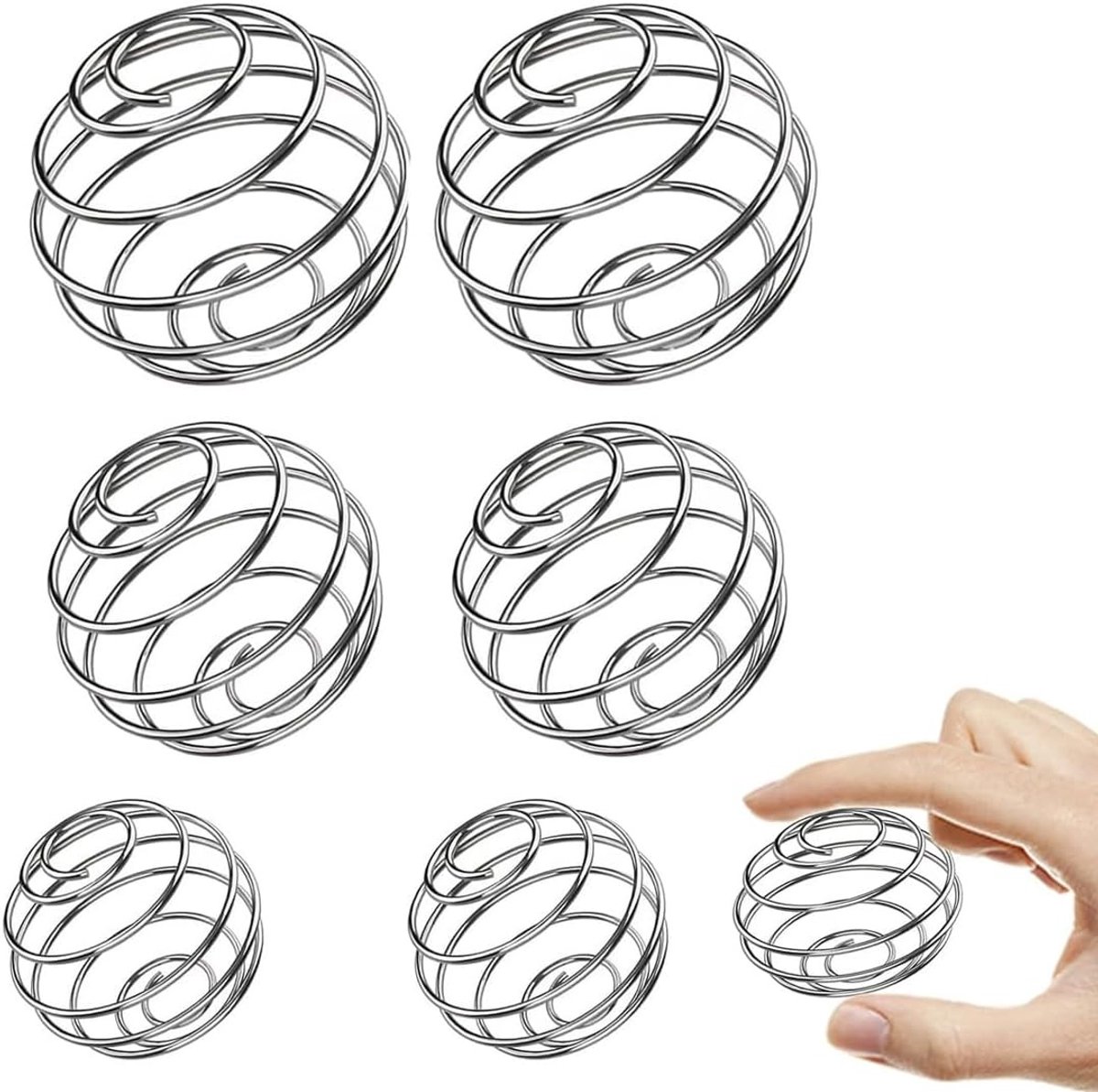 Roerballen voor eiwitshaker - 6 stuks voor optimale mengresultaten in sportschool en keuken