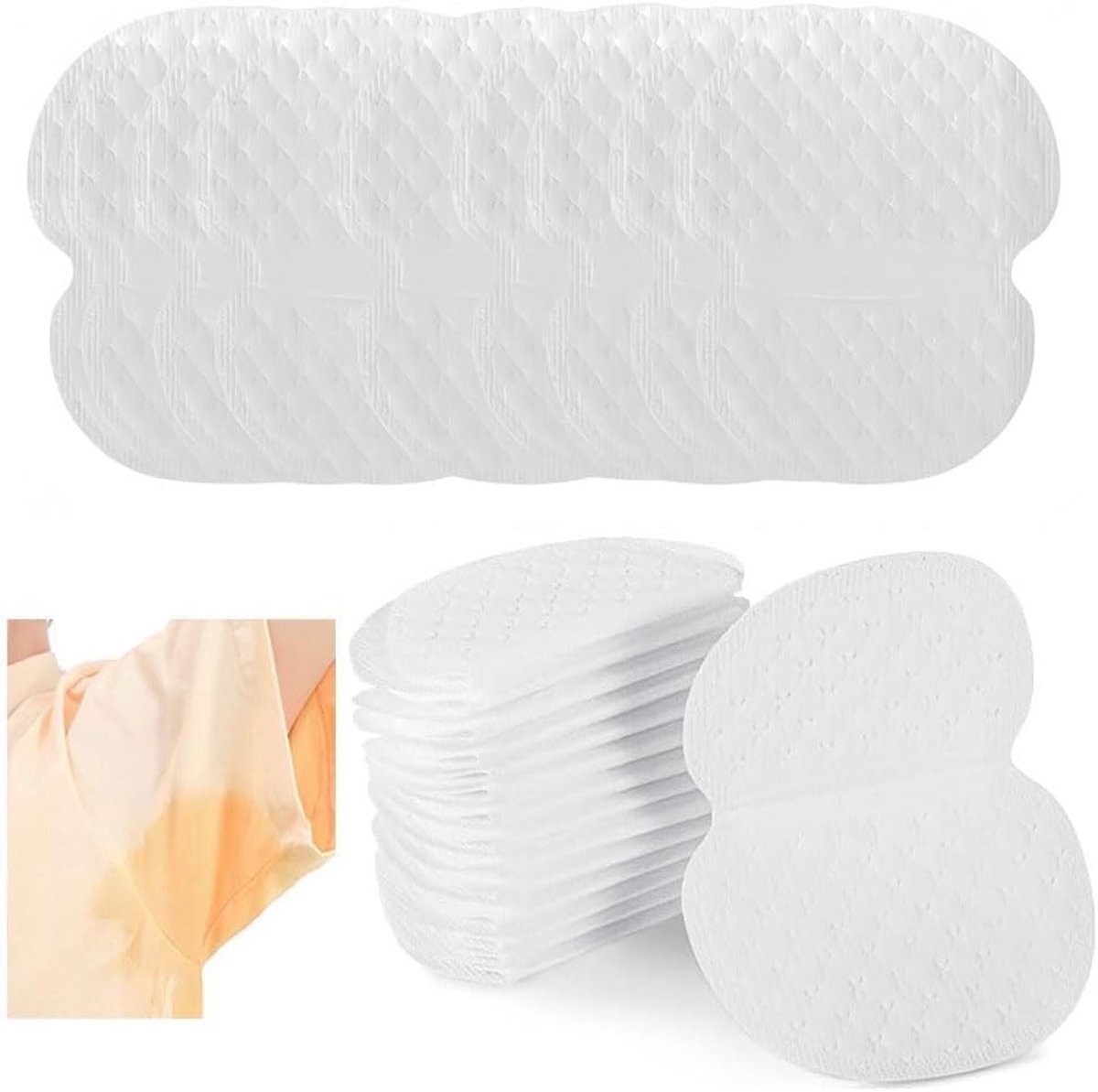 120 Stuks Absorberende Zweetpads voor Onderarmen - Unisex Antitranspirant tegen Overmatige Transpiratie en Vlekken