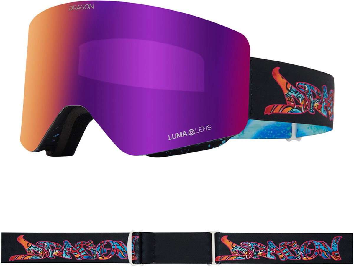Dragon Alliance R1 OTG Skibril - Rattle Can/Purple Ionized & Amber