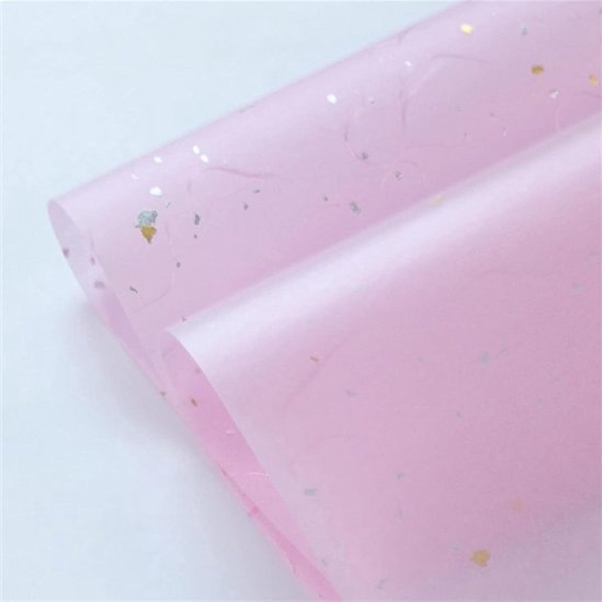 Inpakpapier Rol - Cadeaupapier Pailletten - Cadeaus Versieren - Dubbelzijdig Goud Zilver - 10 Stuks - Roze