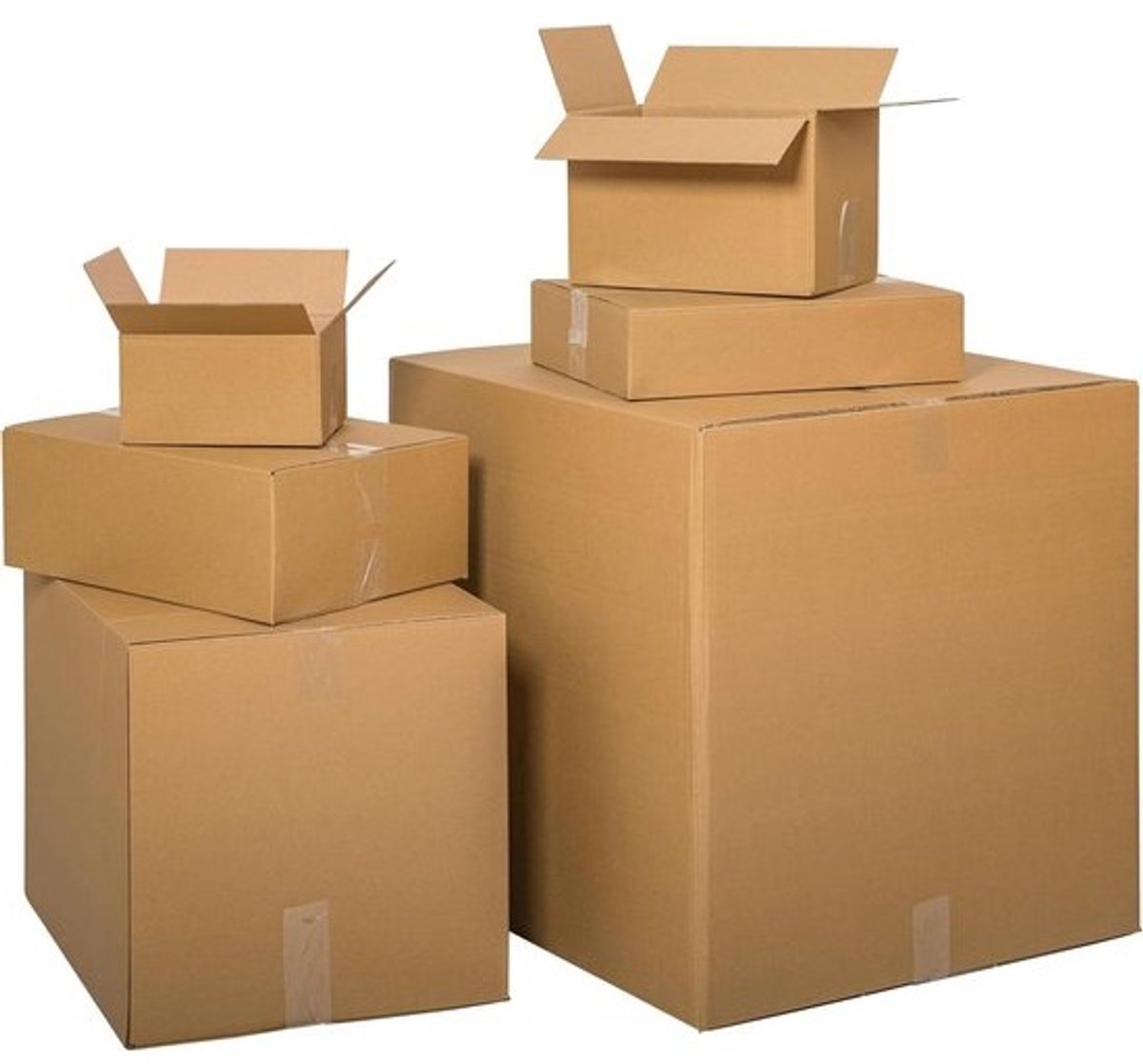 Verzenddozen - Kartonnen dozen - Pakketten versturen - FEFCO 0201 standaard - 700x500x500 mm - Bruin