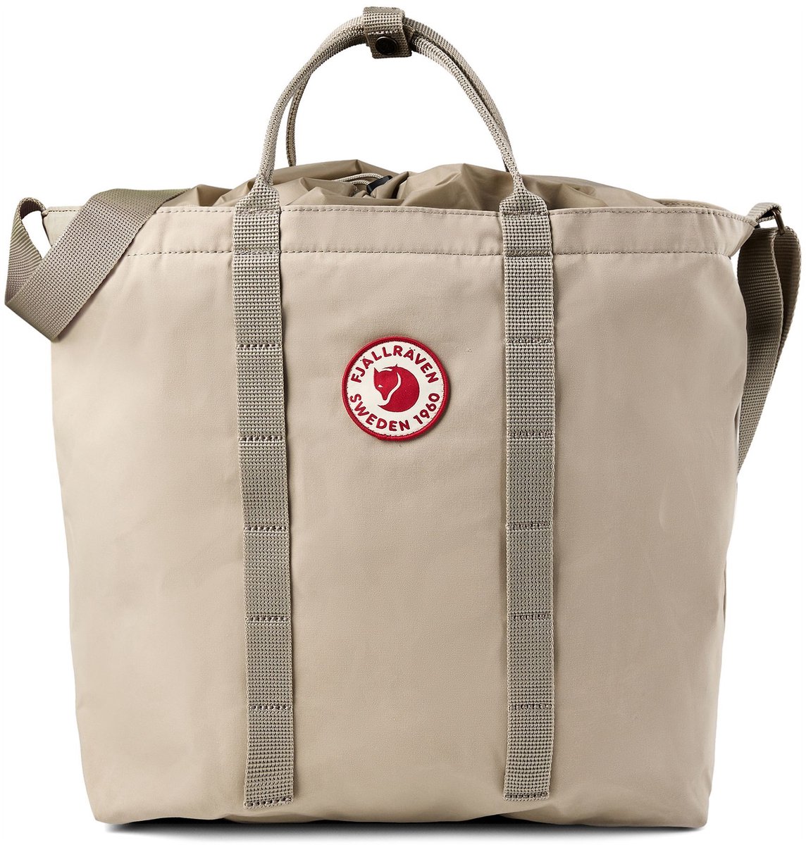Fjällräven schoudertas laptoptas met laptopvak 1960 Tote FOSSIL beige