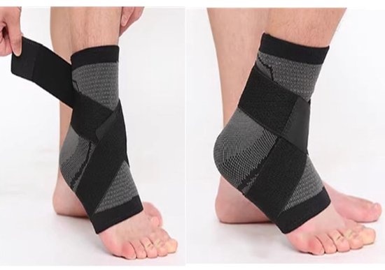 2 x Enkelsupport voor Mannen en Vrouwen, Steunbandage voor Verzwikte Enkel, Gewrichtspijn en Artritis — afbeelding 3
