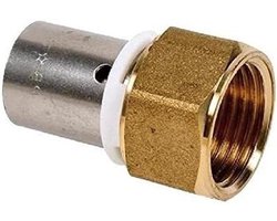 Verbindingsstuk Klemmen - Pijpkoppeling Fitting - Sanitair Installeren - CSTB Goedgekeurd - 20 mm - Goudkleurig