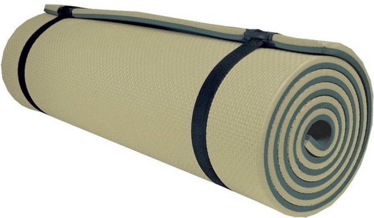 Tweelaagse groene slaapmat 180 cm Sleephiker met draagtas
