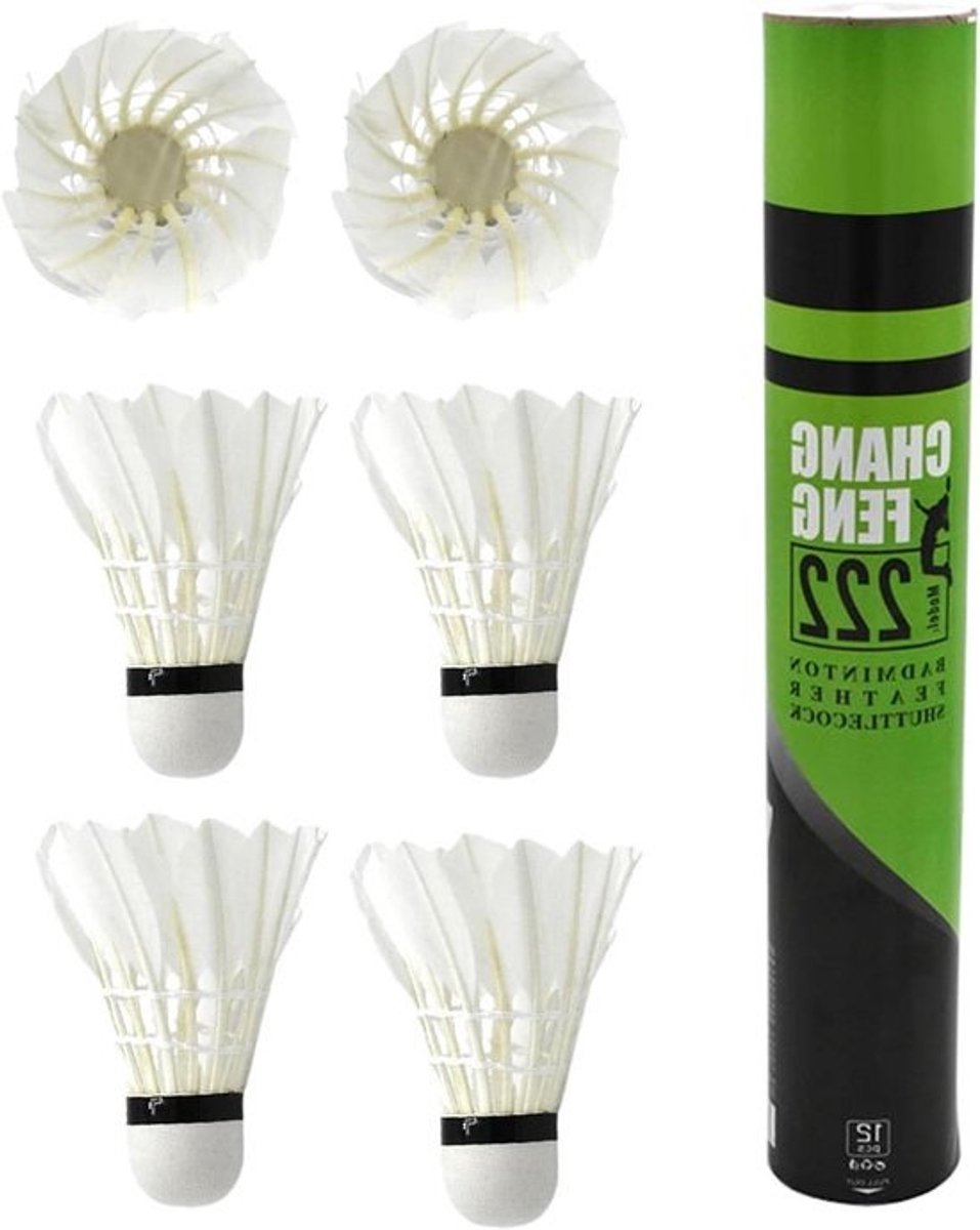 Badmintonshuttles - Shuttleballen - Badmintontraining - Duurzame schuimkop - 12-pack - Meerkleurig