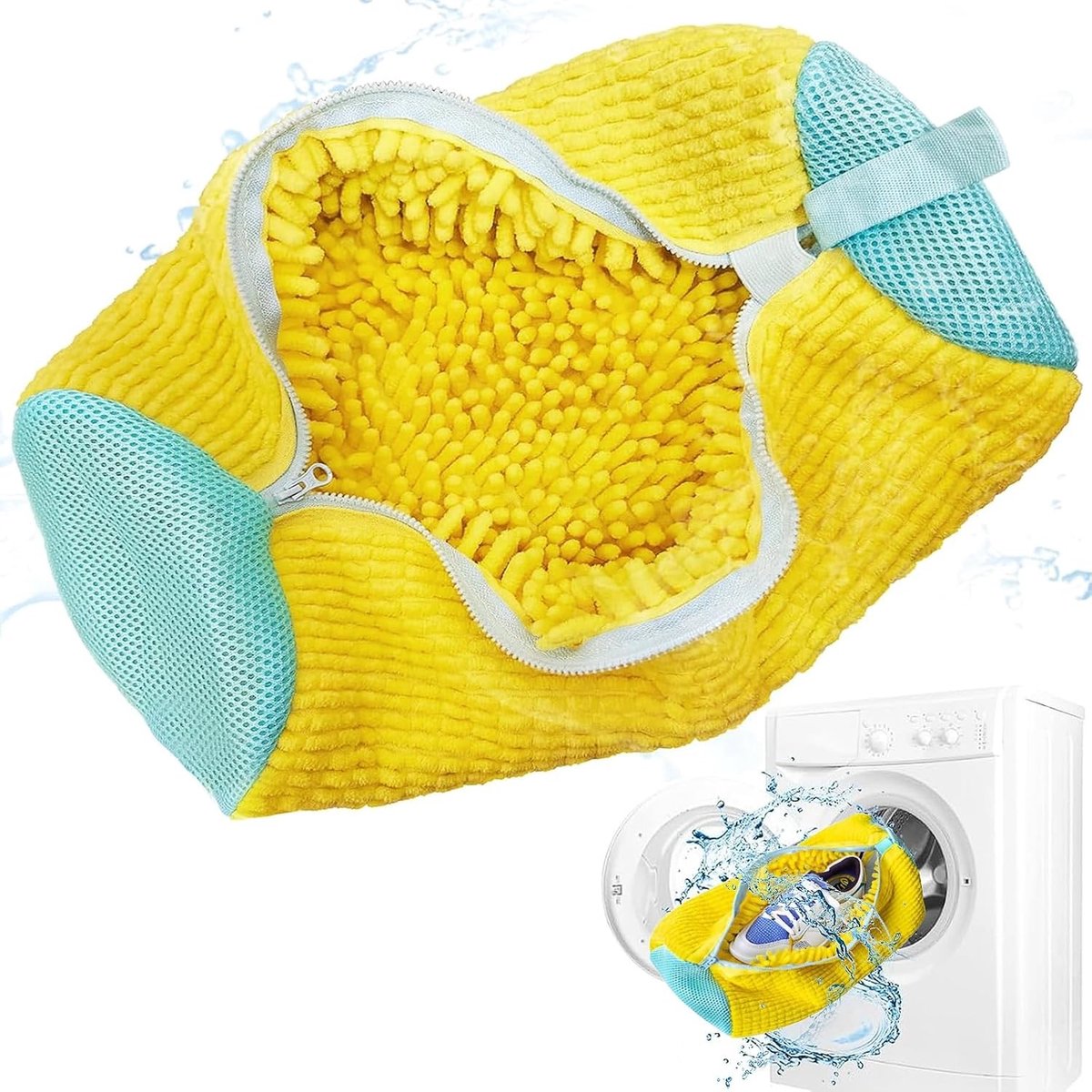 Waszak voor Schoenen, Herbruikbare Waszak met Rits, Ideaal voor de Wasmachine en Bescherming van Schoenen tijdens het Wassen