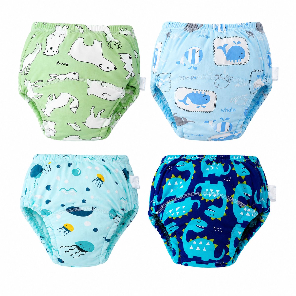 Vavida Oefenbroekjes - 4 Stuks - Geschikt voor 1-2 jaar - Geschikt voor Wasmachine - Zindelijkheidstraining - Blauw