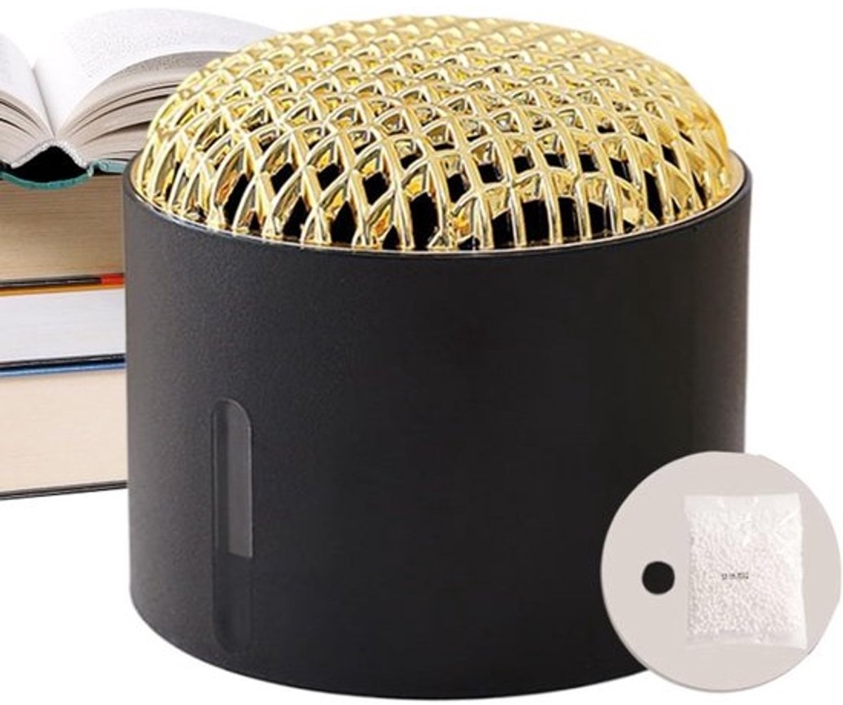Vochtabsorberend Middel - Luchtontvochtiger Kast - Vocht Reguleren - Stille Technologie - 10x11x10 cm - Zwart