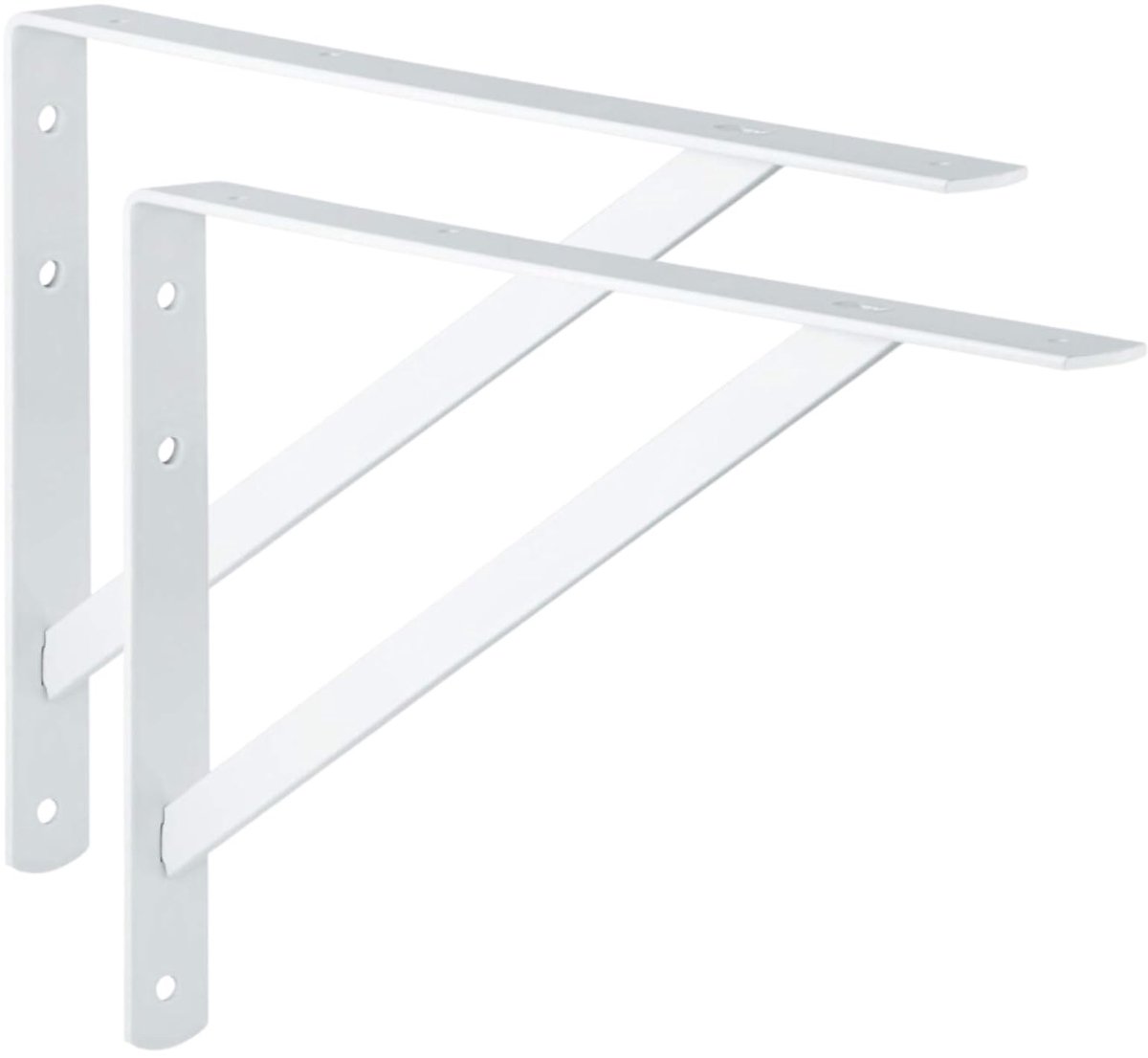 Wandbeugels Set van 2 - Hoekmontage - Wit
