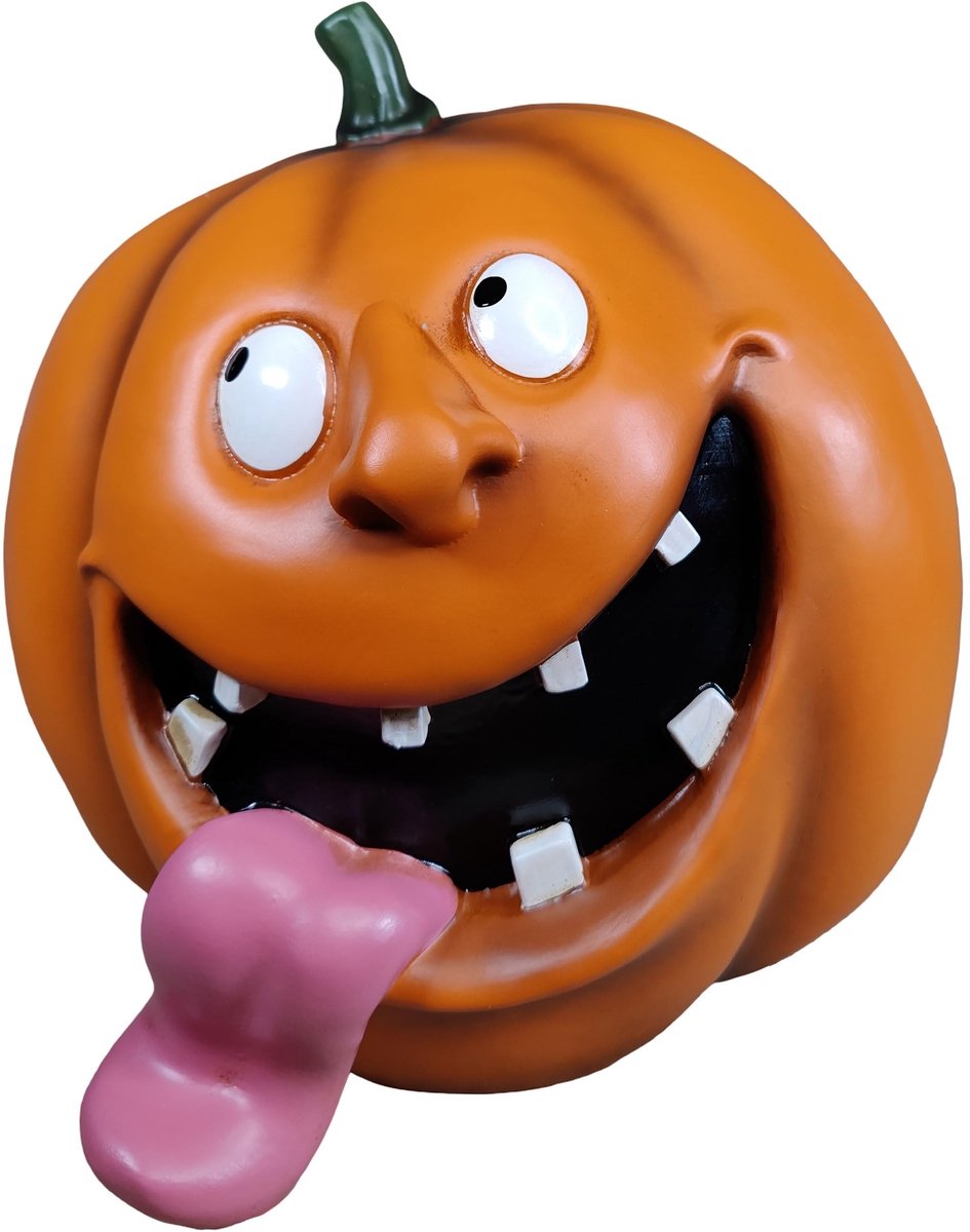 Halloween pompoendecoratie - Handbeschilderde figuren