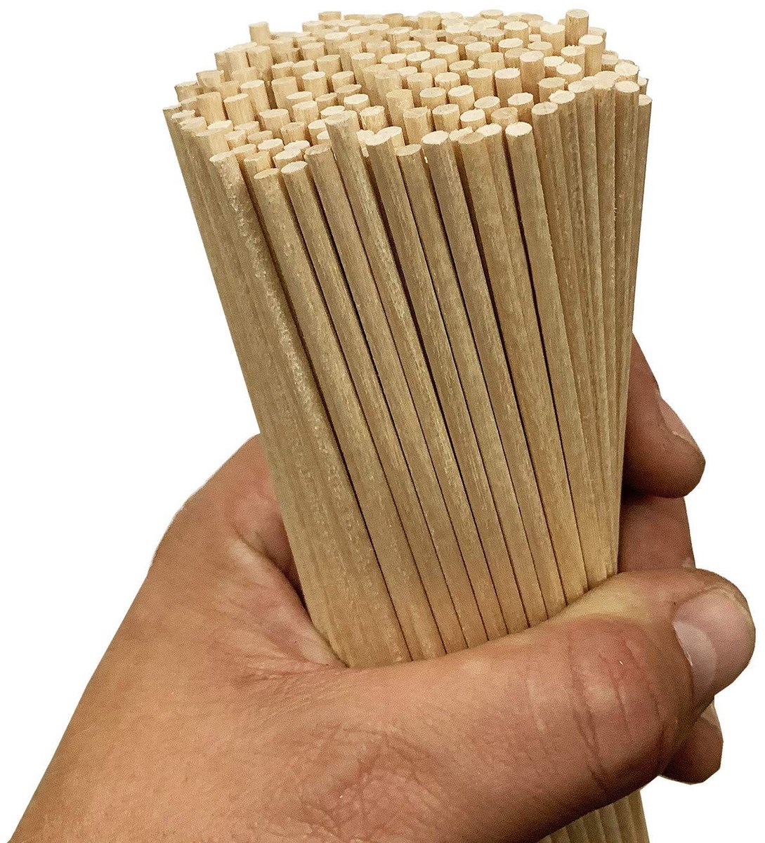 Set van 400 houten stokjes - 3.5 mm x 20 cm - Berk