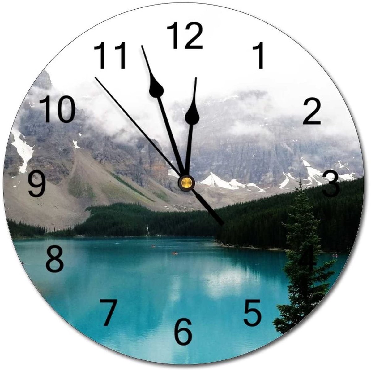 Wandklok - Decoratieve klok met natuurlijk landschap - 10 inch